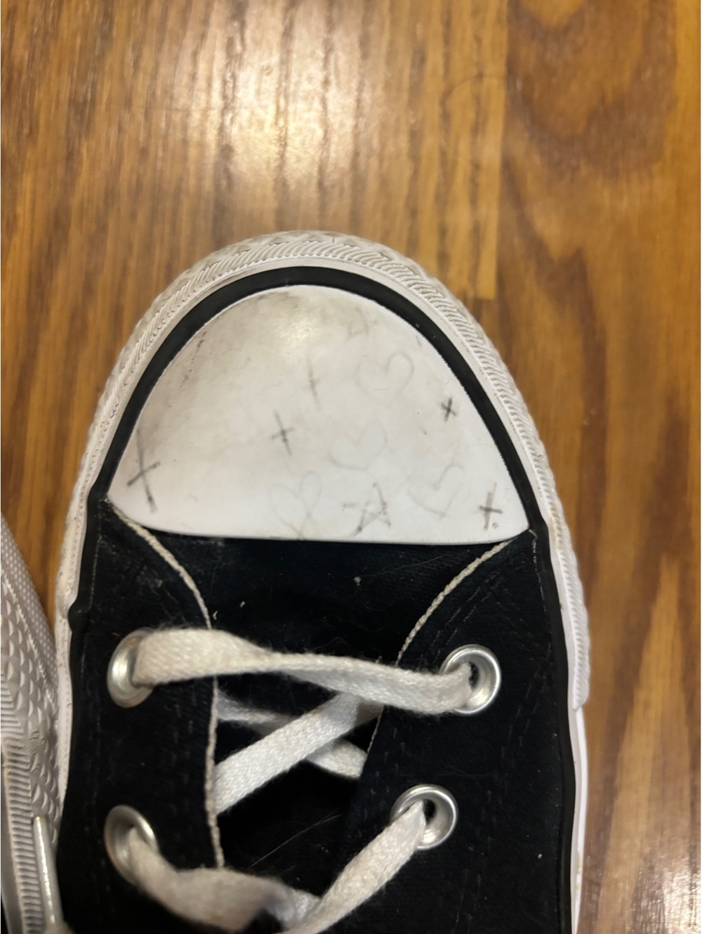 Black Converse All Star Platform Sneakers- Size 8 - Picture 8 of 8